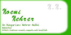 noemi nehrer business card